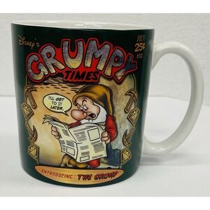 Disney Grumpy Times Mug Snow White 7 Dwarfs Disney Store Coffee Cup Vintage